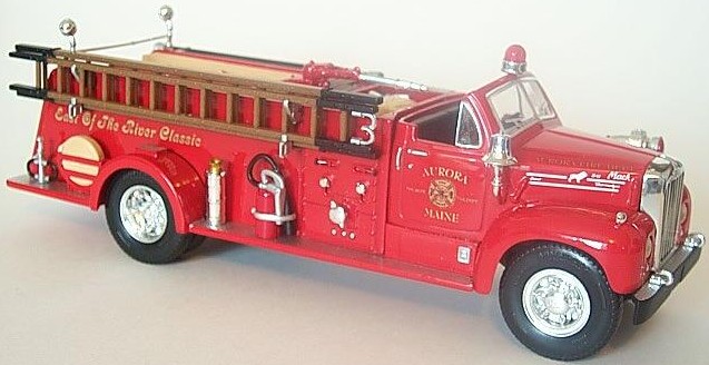 First Gear Mack Open Cab Custom Model FireTruck 